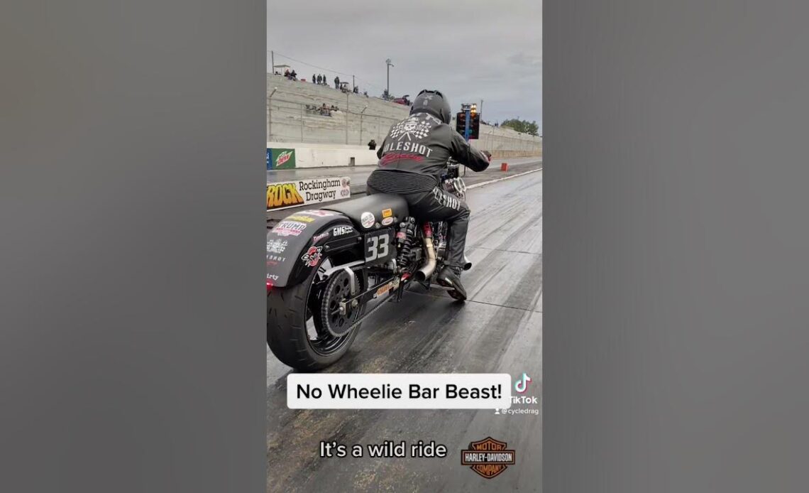 No wheelie bar and this much horsepower makes for a wild ride!