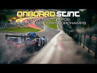 Onboard at a wet spa in a loud V8 LMP-style prototype!