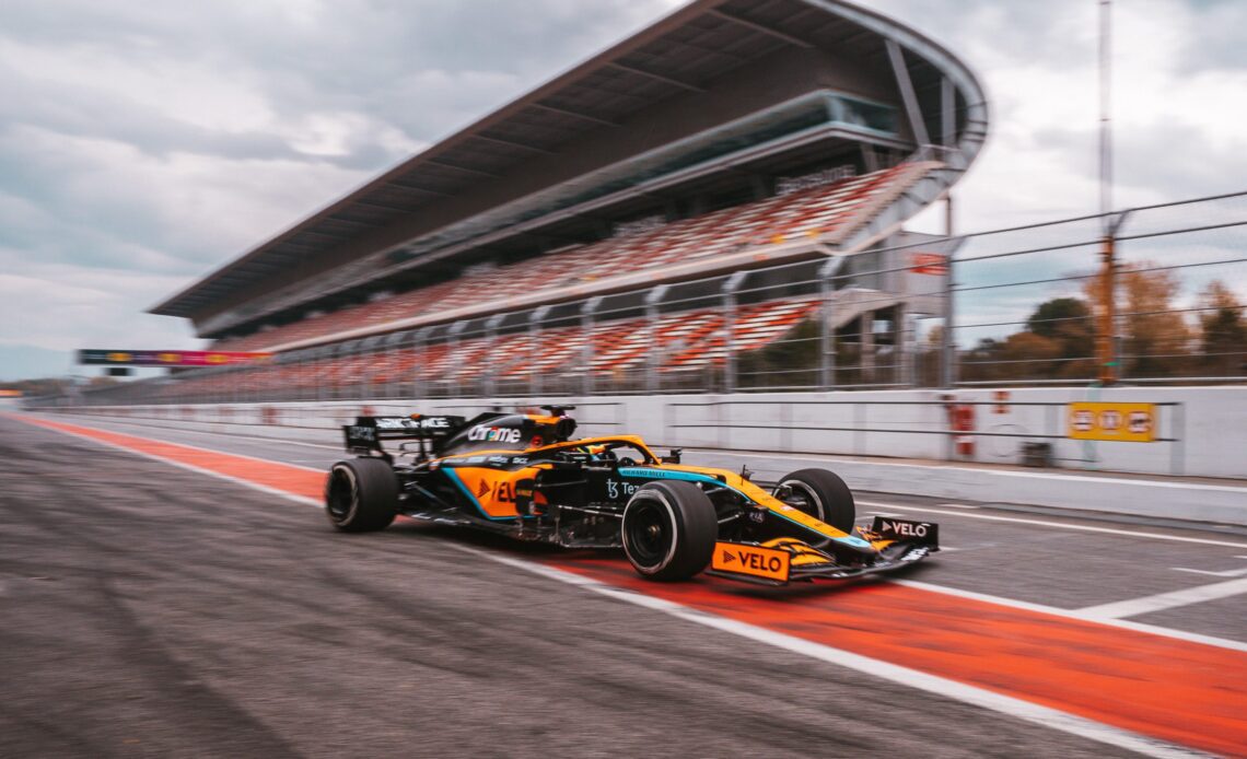Piastri tests 2021 McLaren F1 car in Spain · RaceFans