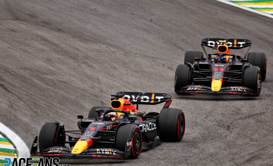 Max Verstappen and Sergio Perez, Red Bull, Interlagos, 2022