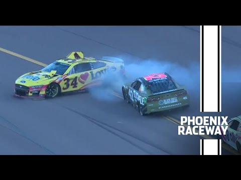 Reddick, McDowell get tangled in four-wide chaos at Phoenix
