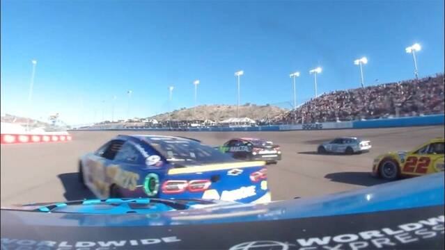 Ross Chastain, Chase Elliott in-car of mid-race spin at Phoenix
