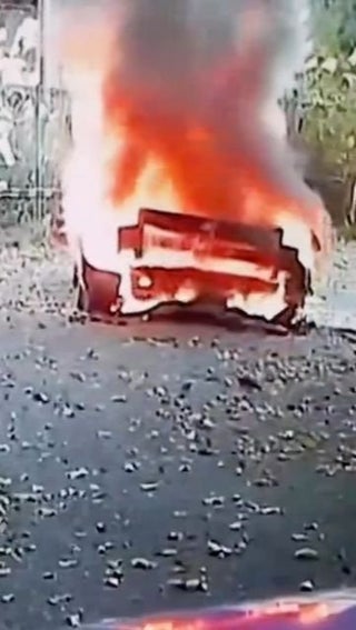 Sordo Hyundai On Fire VIDEO