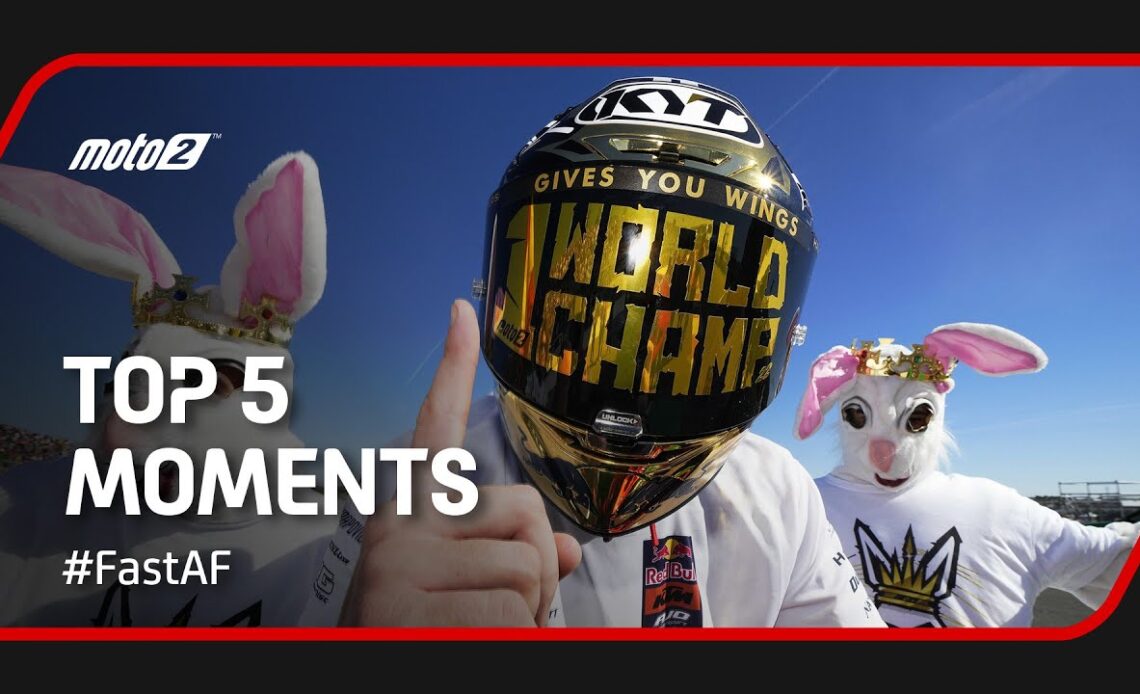 Top 5 Moto2™ Moments 😎 | #FastAF