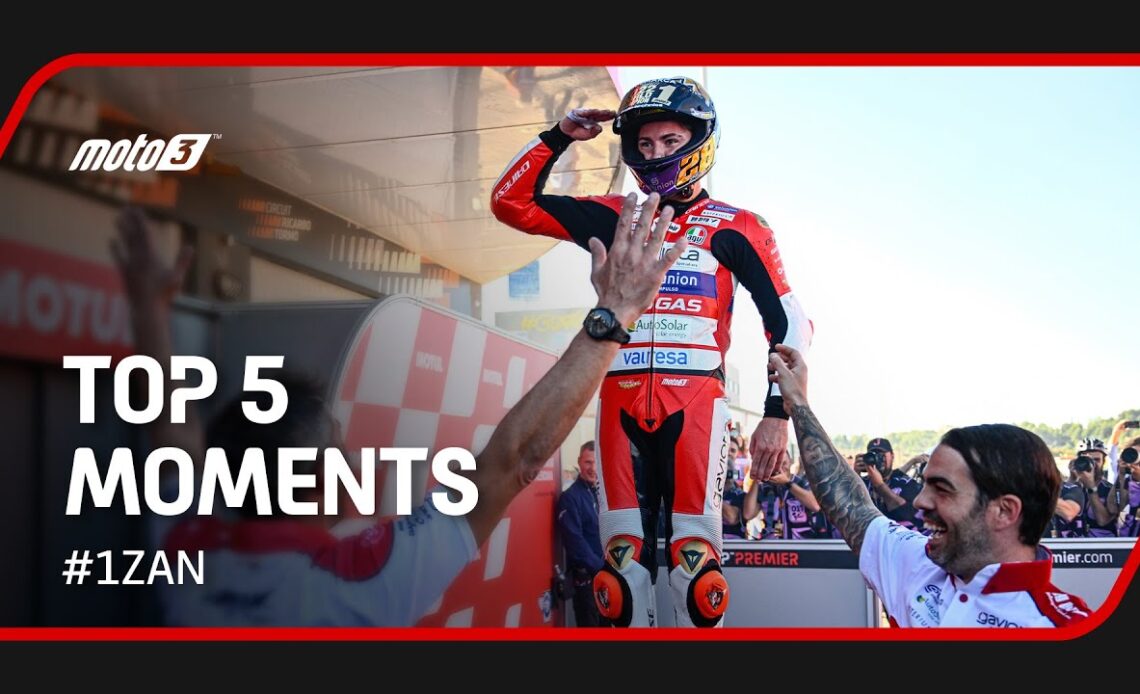 Top 5 Moto3™ Moments | 2022 #ValenciaGP