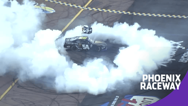 Ty Gibbs celebrates Xfinity Series championship with burnout