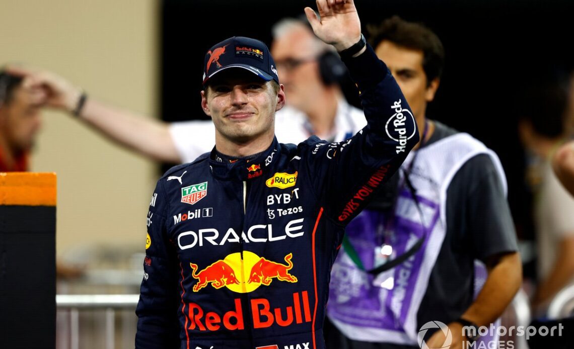 Pole man Max Verstappen, Red Bull Racing, in Parc Ferme
