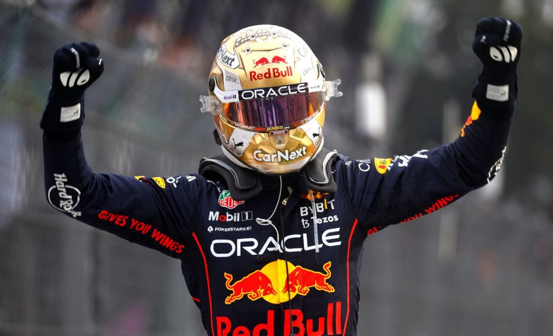 Race winner Max Verstappen, Red Bull Racing