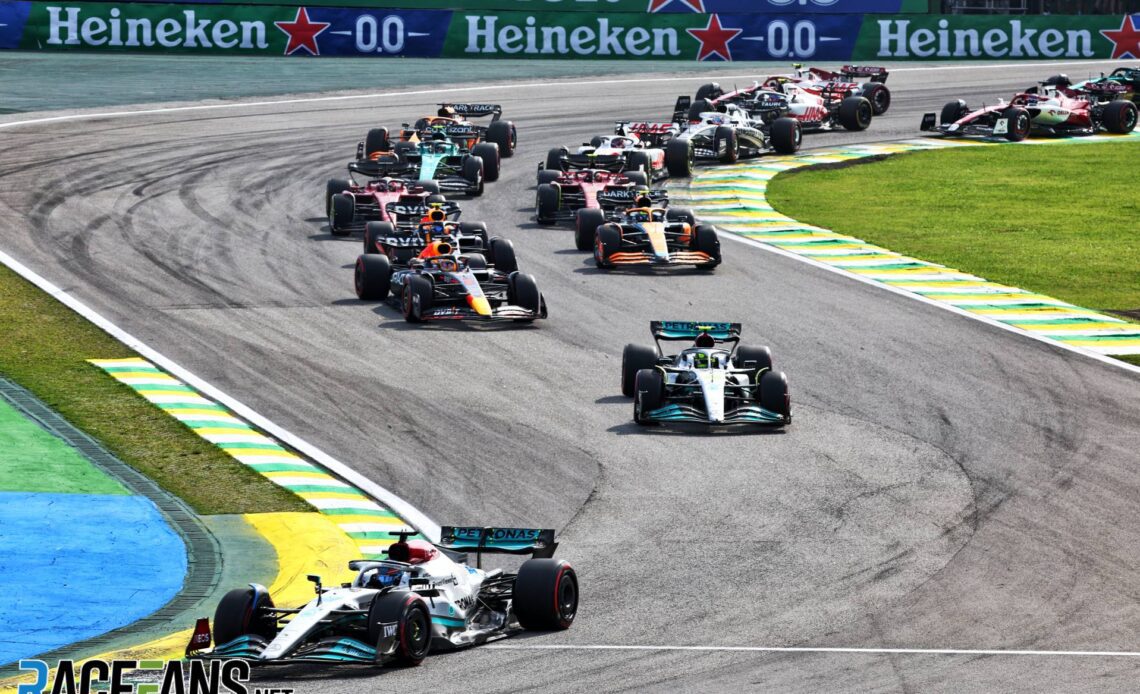 Race start, Interlagos, 2022