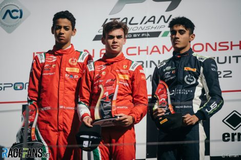 Ugo Ugochukwu, James Warton, Nikhil Bohra, Red Bull Ring, Italian F4, 2022