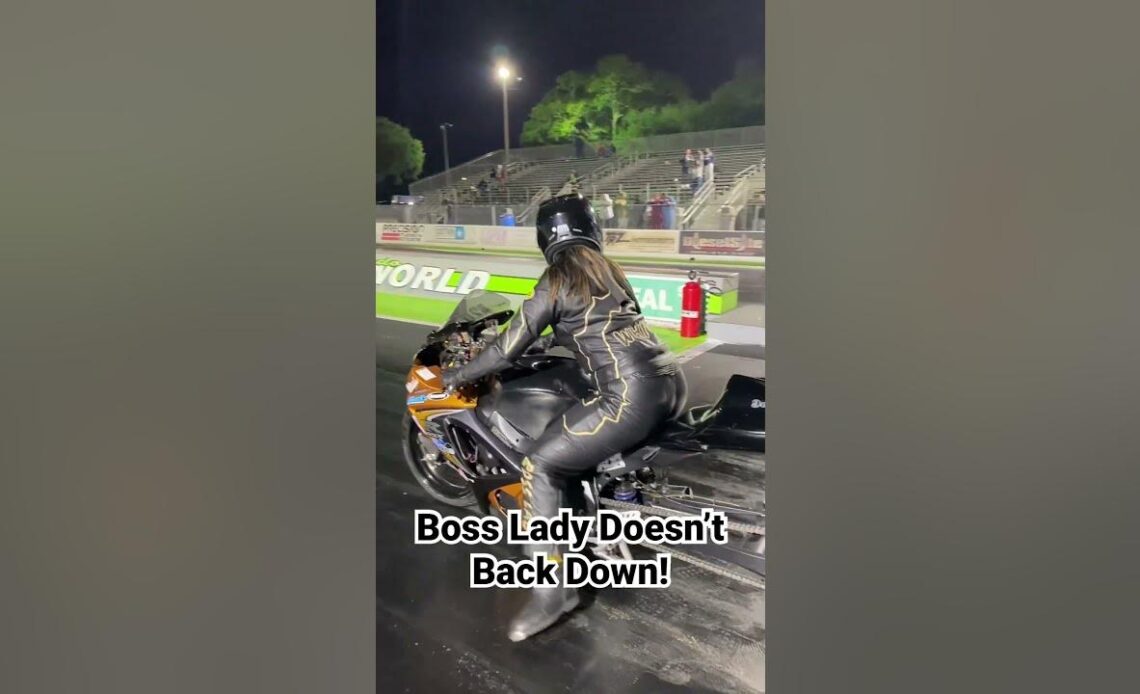 Female Motorcycle Racer CALLED OUT for Grudge Race!