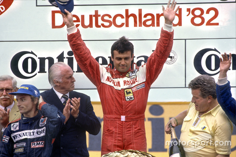 Tambay's first F1 win came at the 1982 German GP