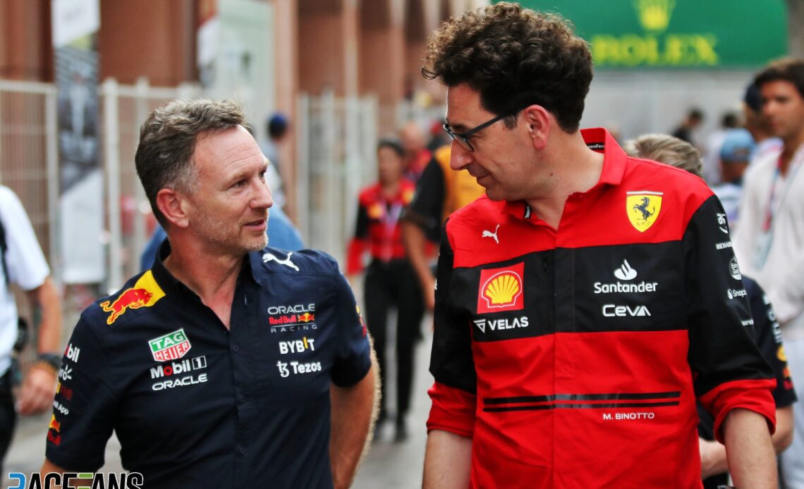 Horner "not really" surprised by Binotto's departure from Ferrari · RaceFans