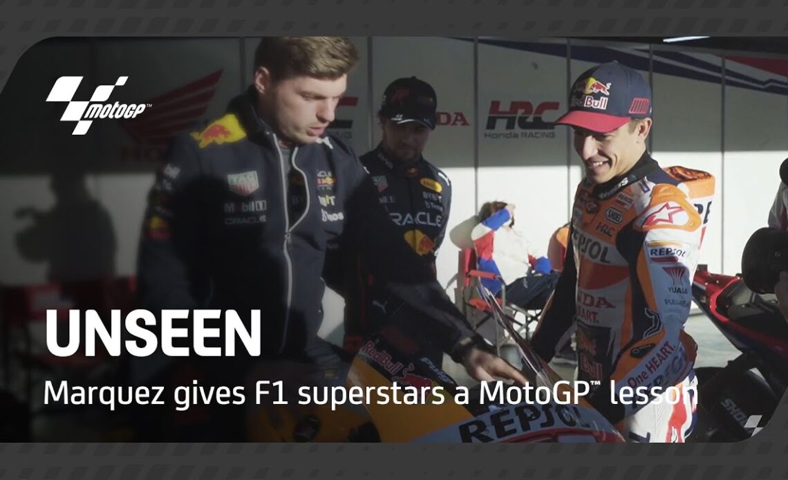 Marc Marquez gives F1 superstars a MotoGP™ lesson | UNSEEN