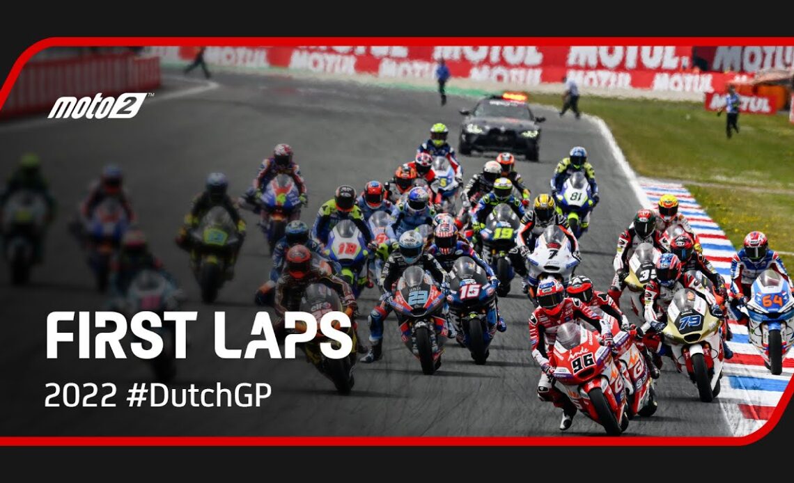 Moto2™ First Laps | 2022 #DutchGP 🇳🇱