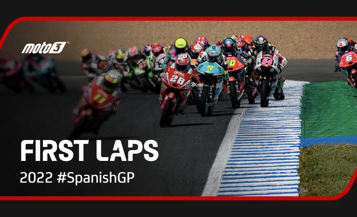 Moto3™ First Laps | 2022 #SpanishGP 🇪🇸