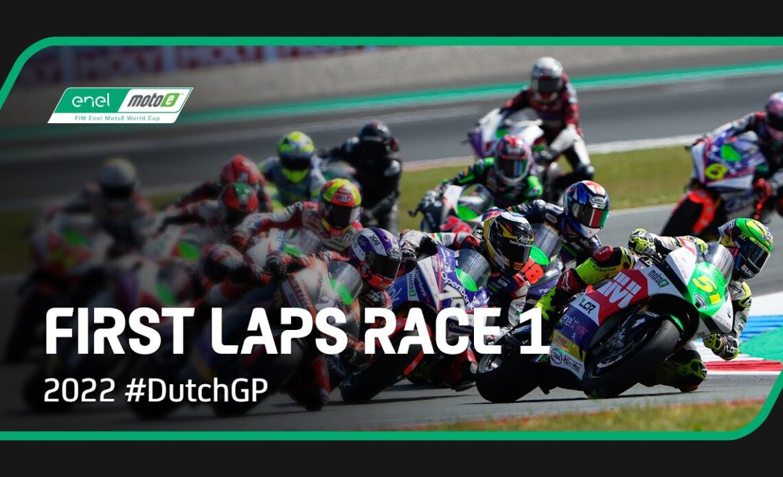 MotoE™ First Laps Race 1 ⚡️ | 2022 #DutchGP 🇳🇱