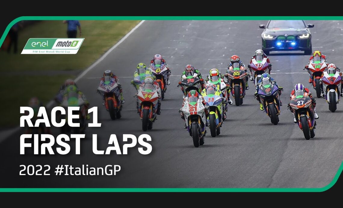 MotoE™ First Laps Race 1 | 2022 #ItalianGP 🇮🇹