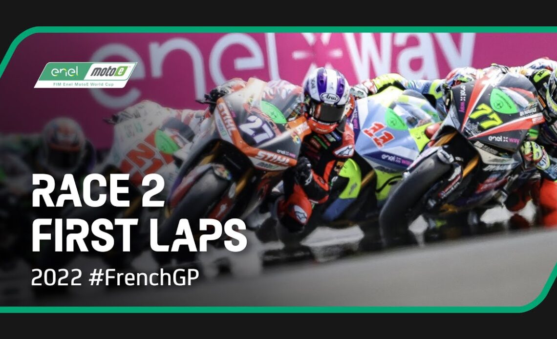 MotoE™ First Laps Race 2 ⚡️ | 2022 #FrenchGP