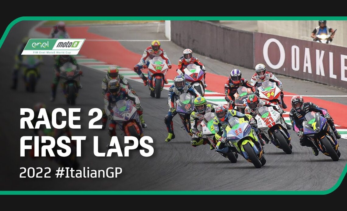 MotoE™ First Laps Race 2 | 2022 #ItalianGP 🇮🇹