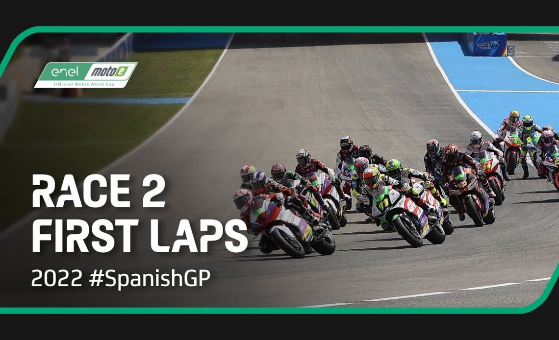 MotoE™ Race 2 First Laps | 2022 #SpanishGP 🇪🇸