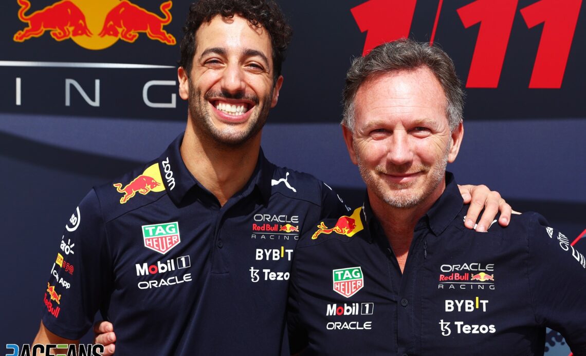 Red Bull add reserve driver role for Ricciardo at selected races · RaceFans