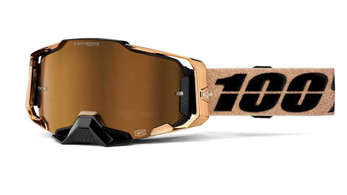 100 Percent Armega Moto MTB Bronze HiPER (R) Bronze Mirror Goggle [678]