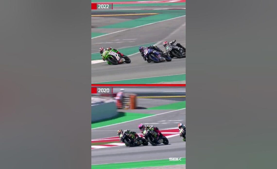 Yuta Okaya knows where to attack at Catalunya, even with a year's gap! 🔥😎 #CatalanWorldSBK