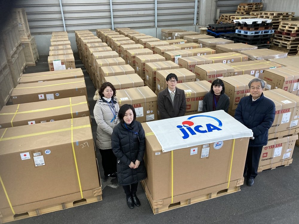 230124 Generators delivered to JICA