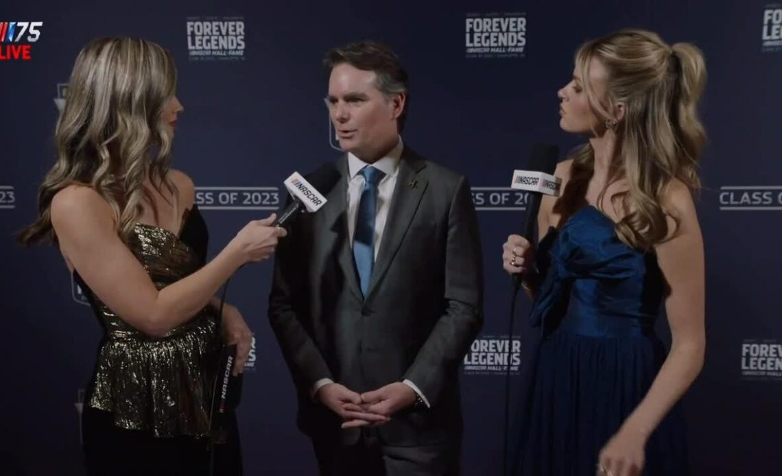 Jeff Gordon says HOF inductees 'represent the 75th anniversary really well'