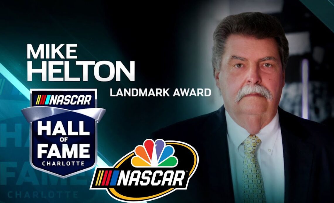 Mike Helton presented with Landmark Award at 2023 NASCAR Hall of Fame Ceremony | Motorsports on NBC