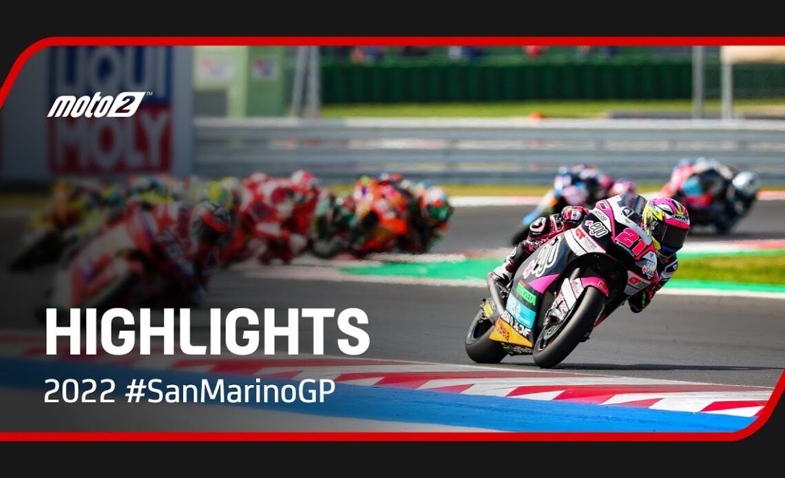 Moto2™ Race Highlights 🏍️💨 | 2022 #SanMarino 🇸🇲