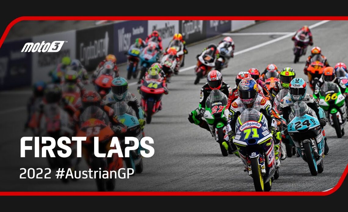 Moto3™ First Laps | 2022 #AustrianGP 🇦🇹