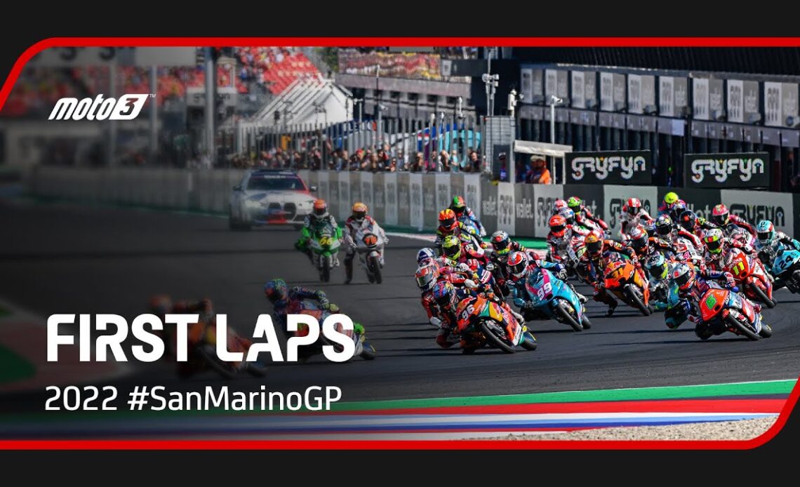Moto3™ First Laps | 2022 #SanMarinoGP 🇸🇲