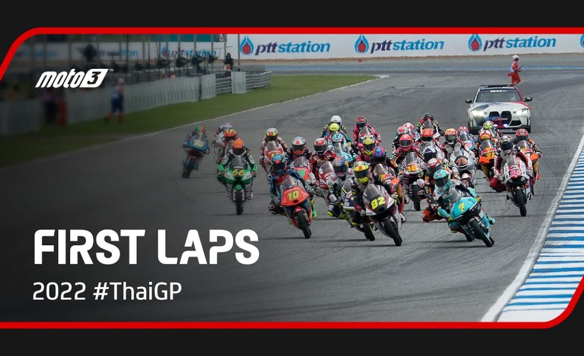 Moto3™ First Laps | 2022 #ThaiGP 🇹🇭