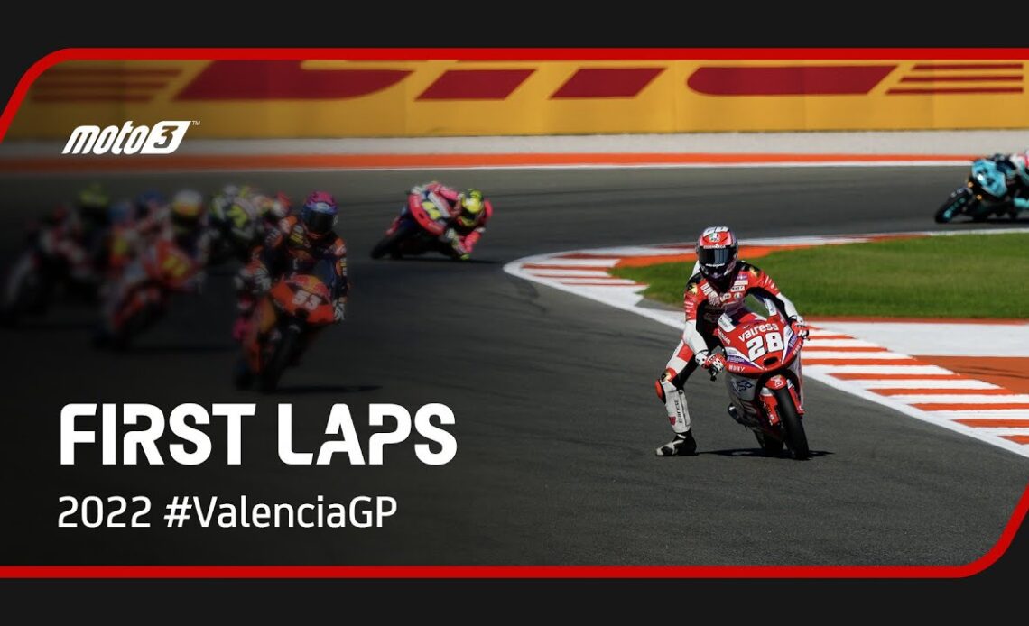 Moto3™ First Laps | 2022 #ValenciaGP 🏁