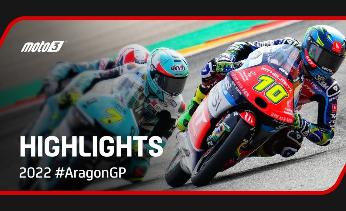 Moto3™ Race Highlights | 2022 #AragonGP 🏁