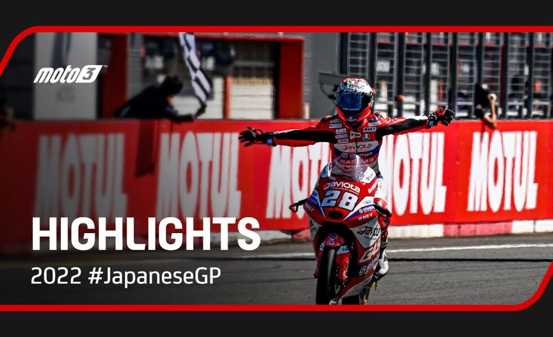 Moto3™ Race Highlights | 2022 #JapaneseGP 🇯🇵