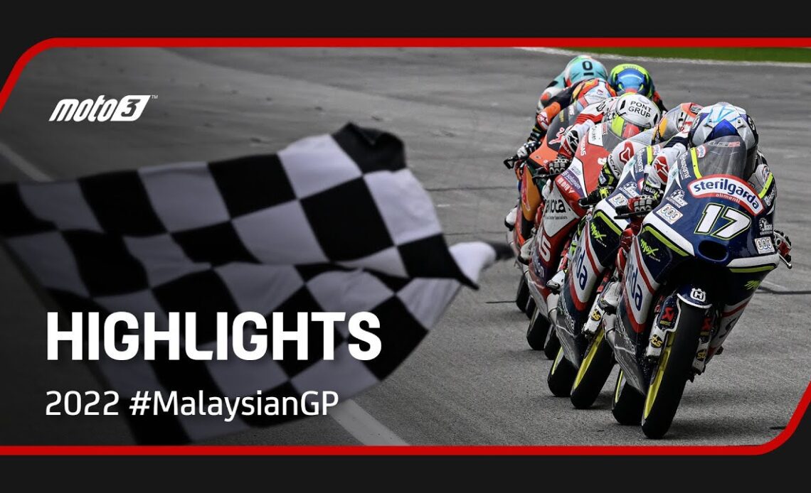 Moto3™ Race Highlights | 2022 #MalaysianGP 🇲🇾