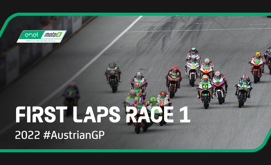 MotoE™ Race 1 First Laps ⚡️ | 2022 #AustrianGP 🇦🇹