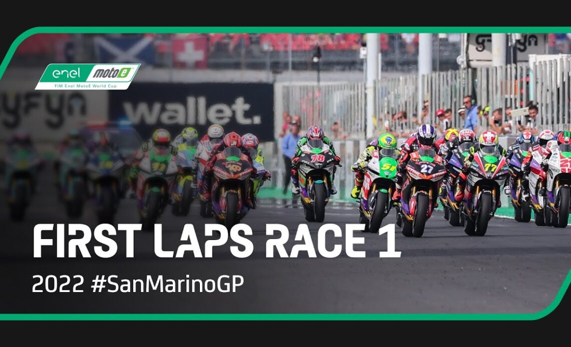 MotoE™ Race 1 First Laps ⚡️ | 2022 #SanMarinoGP 🇸🇲