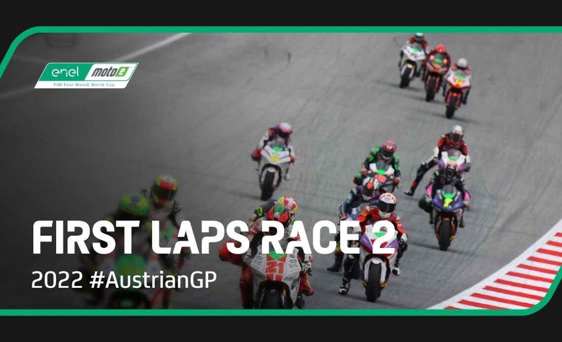 MotoE™ Race 2 First Laps ⚡️ | 2022 #AustrianGP 🇦🇹