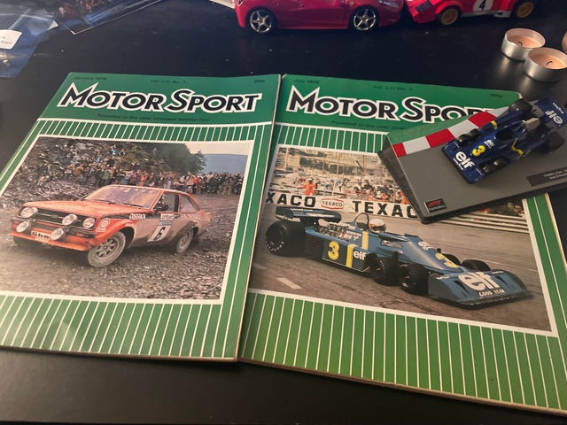 My new 1976 edition motorsports magazines with a special appearance from a certain car