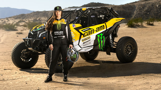 Sara Price announces new partnership with Can-Am