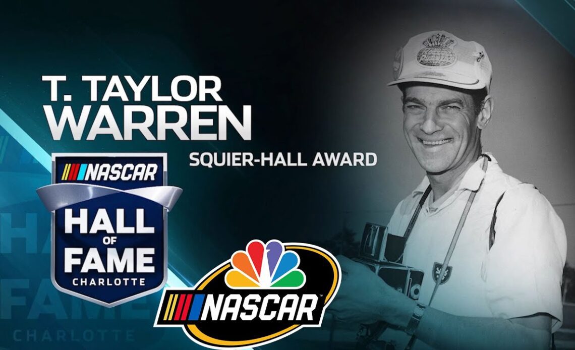T. Taylor Warren named Squier-Hall Award winner at NASCAR Hall of Fame Ceremony | Motorsports on NBC