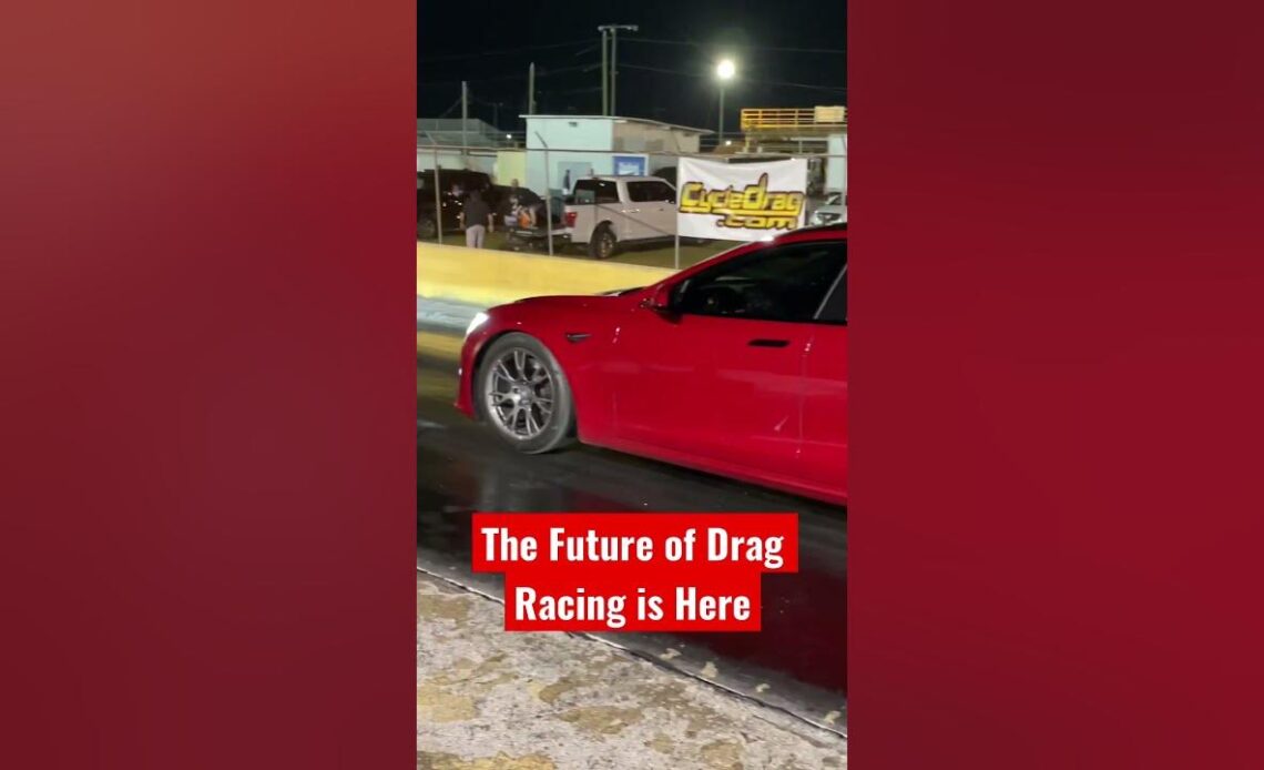 The Future of Drag Racing is here as Electric Car hits the track!