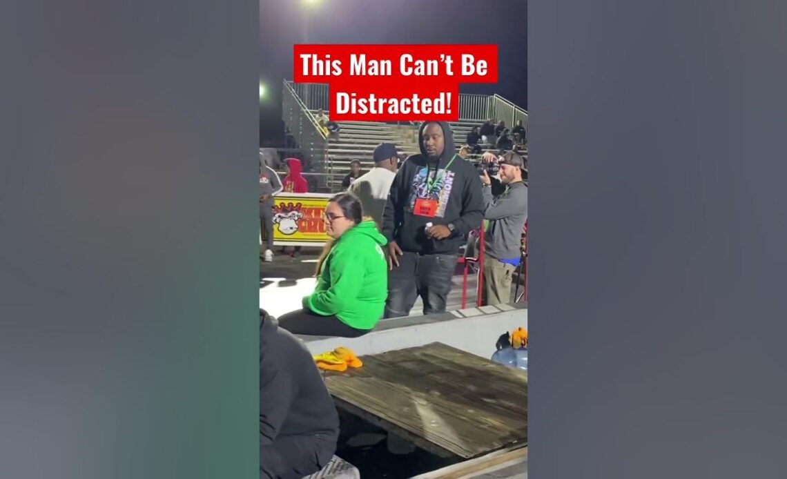 This Man Won’t Be Distracted!
