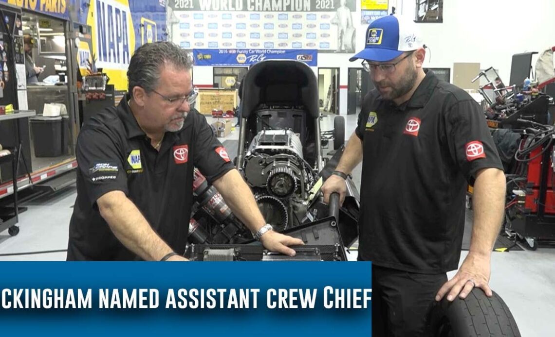 Tom Buckingham named assistant crew chief for NAPA Funny Car team