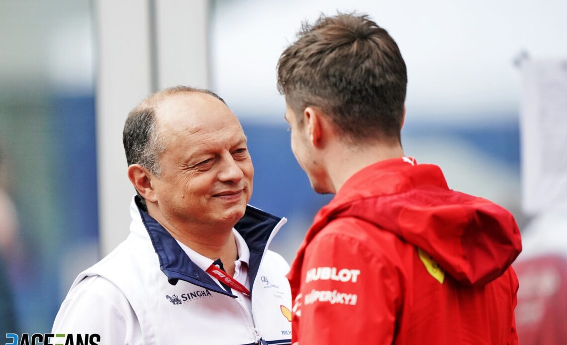 Vasseur-Leclerc links don't worry Sainz · RaceFans