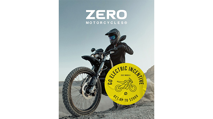 Zero Motorcycles Announces Exclusive “Go Electric” Incentive